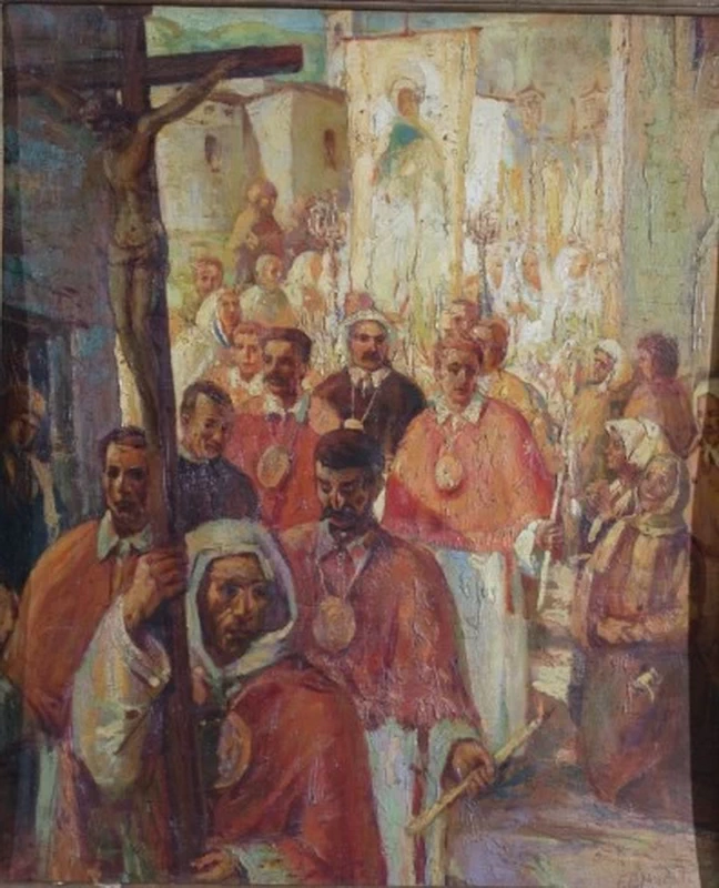 Francesco Paolo Michetti - 139, Processione paesana